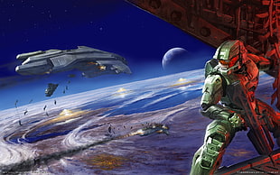 Halo Master Chief digital wallpaper, Halo, Master Chief, Halo 2, Bungie HD wallpaper