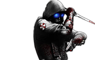 person wearing hoodie and mask digital wallpaper, mask, Resident Evil: Operation Raccoon City, video games