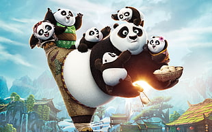 Kung Fu Panda Po illustration, kung fu panda 3, movies, artwork