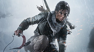 Lara Croft Rise of the Tomb Raider digital wallpaper, Lara Croft, brunette, Rise of the Tomb Raider