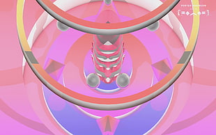 round white and pink wooden table, Porter Robinson, drawing, digital art