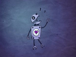 purple robot illustration