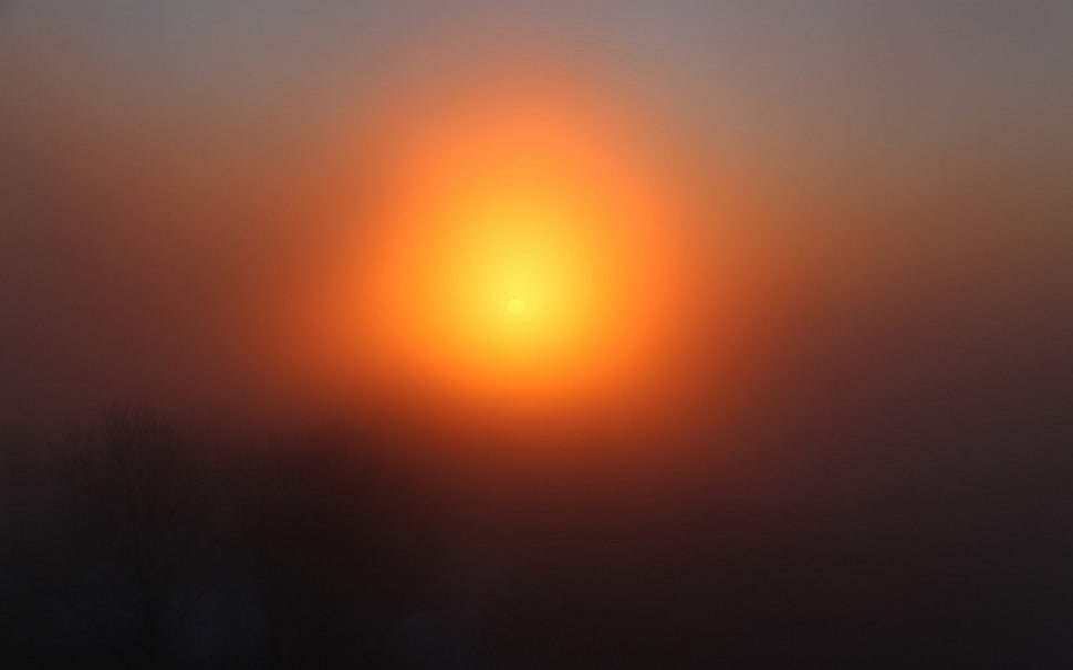 red and white labeled box, sunset HD wallpaper