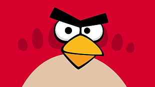 red angry bird illustration, Angry Birds HD wallpaper