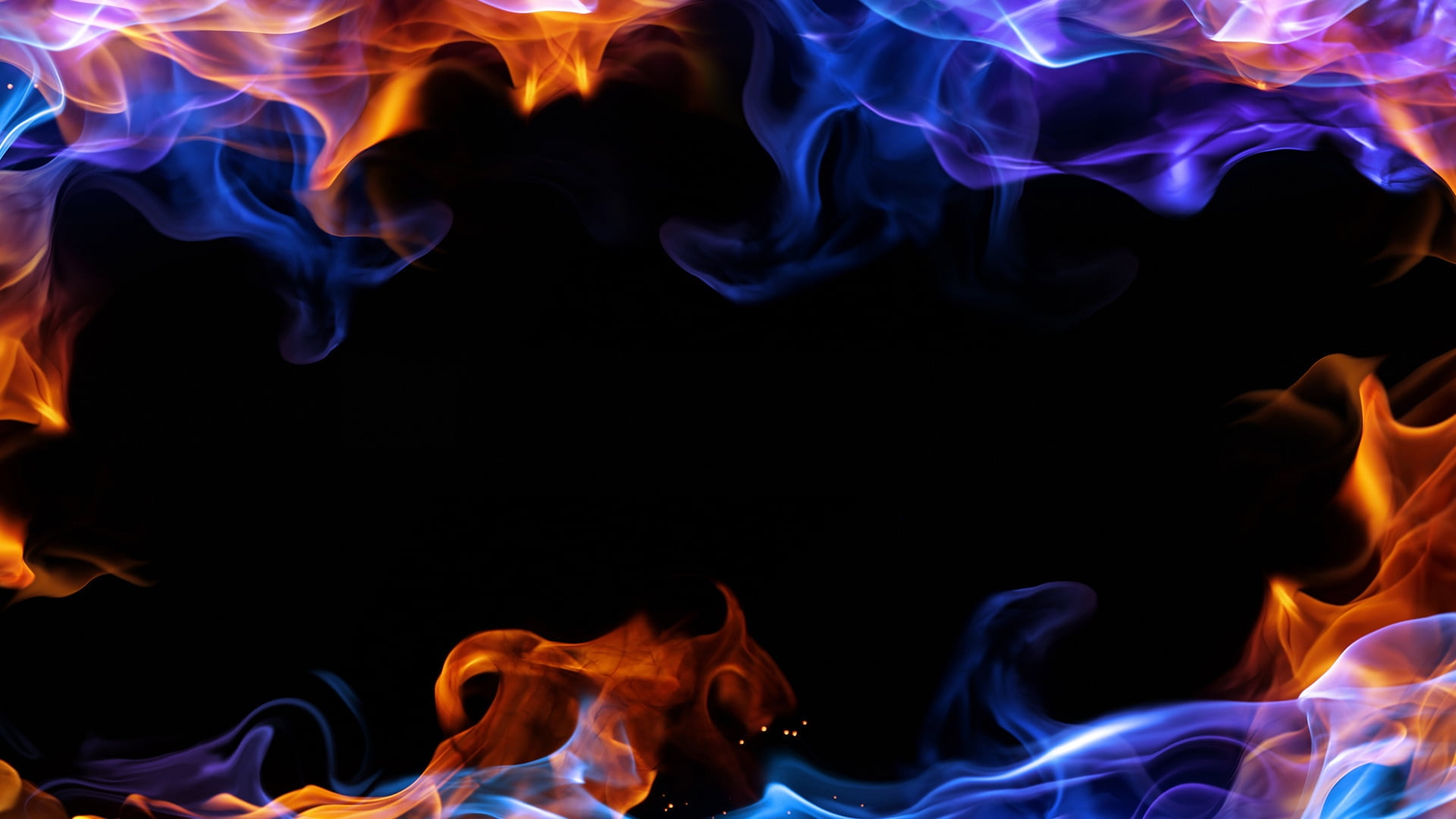 Red and blue fire photograph HD wallpaper | Wallpaper Flare