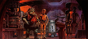 Star Wars digital wallpaper, Star Wars, artwork, C-3PO, science fiction