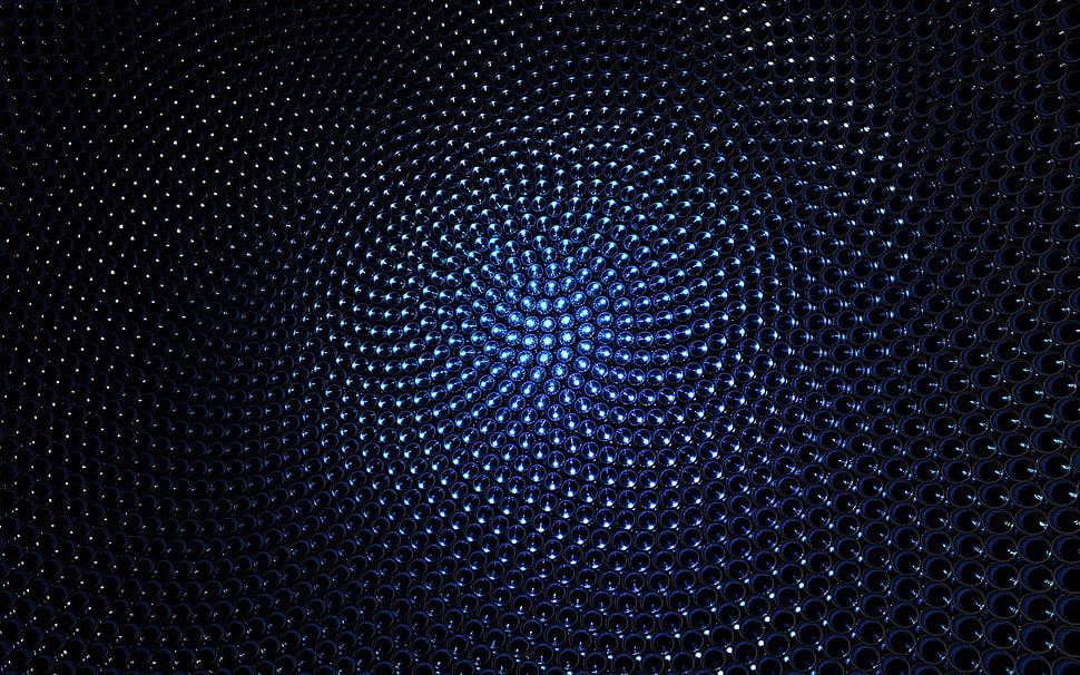 black metal surface board, abstract, sphere, pattern, digital art HD wallpaper
