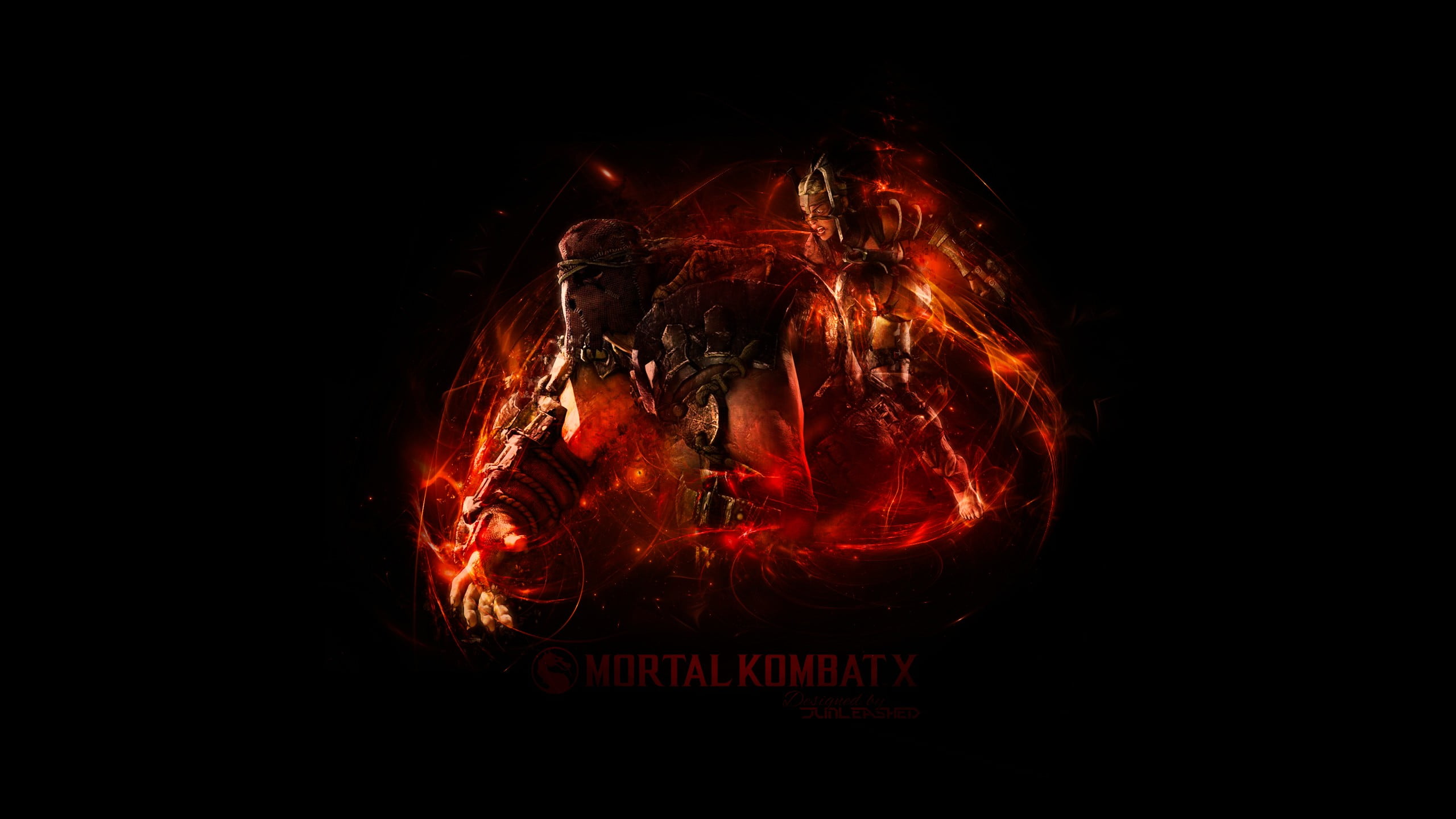black and red Mortal Kombat X wallpaper, video games, Mortal Kombat X, Mortal Kombat, simple background