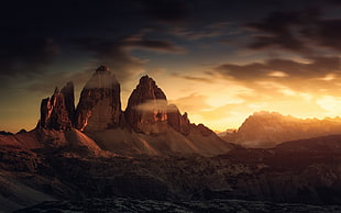 mountain range, nature, landscape, mountains, Italy HD wallpaper