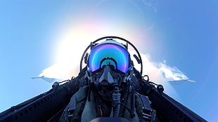 jet pilot, Pilote, self shot, military aircraft, Boeing F/A-18E/F Super Hornet HD wallpaper