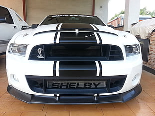 white car, car, muscle cars, Ford Mustang Shelby