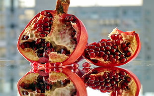 round red sliced fruit