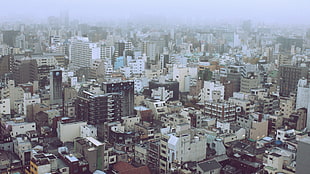 cityscape view wallpaper, city, town, Japan, parking lot