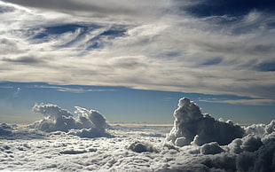 white clouds, sky, clouds, nature, photography HD wallpaper