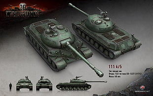World of Tanks illustration, World of Tanks, tank, wargaming, 111 Tank HD wallpaper