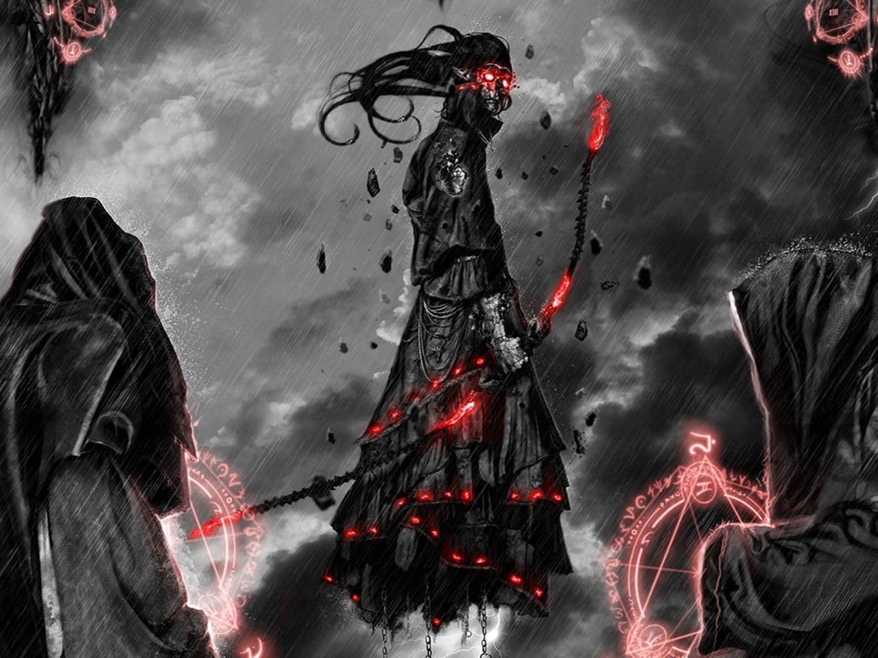 562671 grim reaper death rose red digital art  Rare Gallery HD Wallpapers