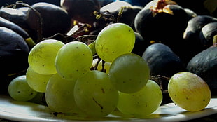green grapes, food, grapes