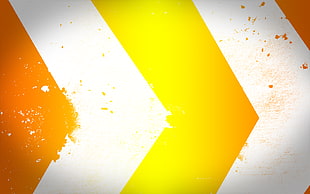 white and yellow illustration