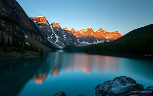 Banf National Park, Canada, landscape, lake, sunset, mountains HD wallpaper