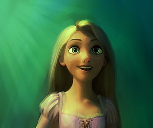 Disney Princess Rapunzel painting, illustration, Rapunzel, Tangled, Disney princesses