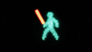 green and red LED light, Star Wars, lightsaber, traffic lights, Photoshop HD wallpaper