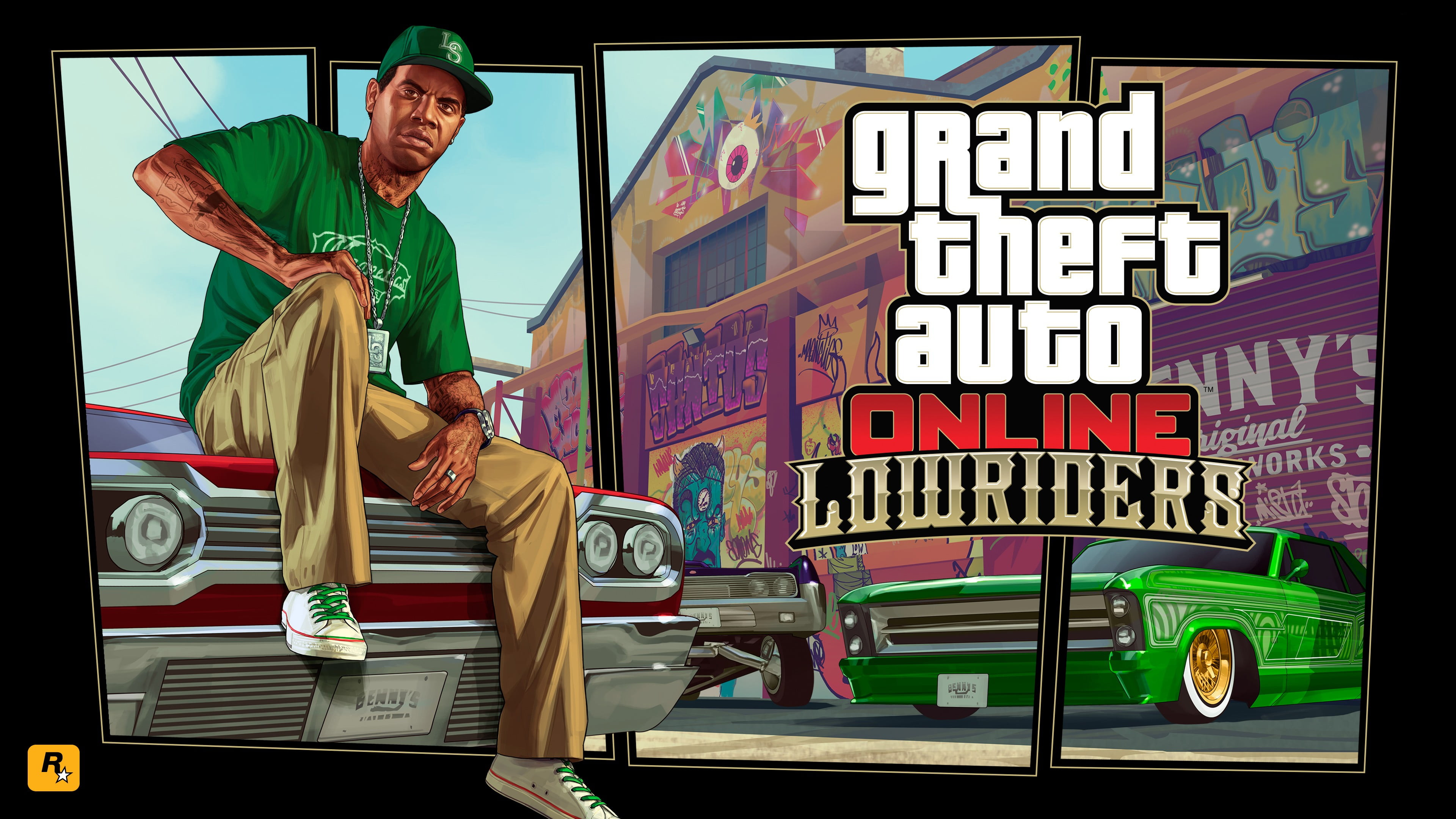 Grand Theft Auto Online Lowriders cover, Grand Theft Auto V, Grand Theft Auto V Online, lowrider, Rockstar Games