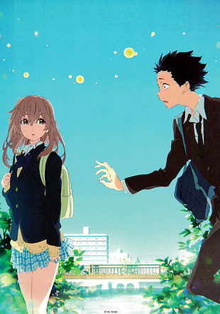 Silent Voice anime poster, Koe no Katachi., Nishimiya Shōko, Ishida Shōya HD wallpaper