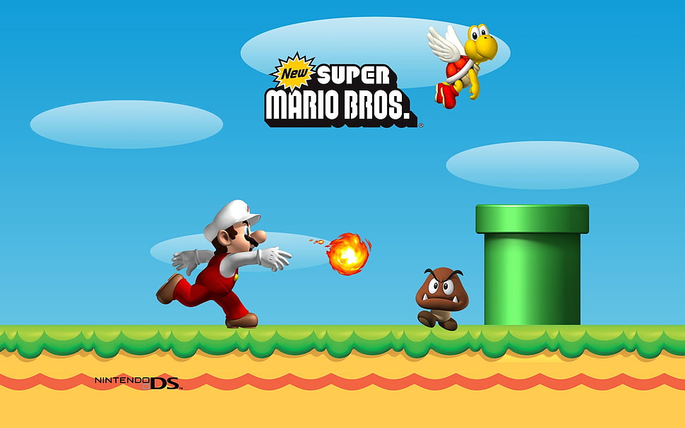 Super Mario game application HD wallpaper