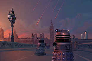 online game application poster, Daleks, Doctor Who, science fiction, TV