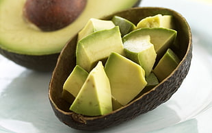 slices avocado fruit