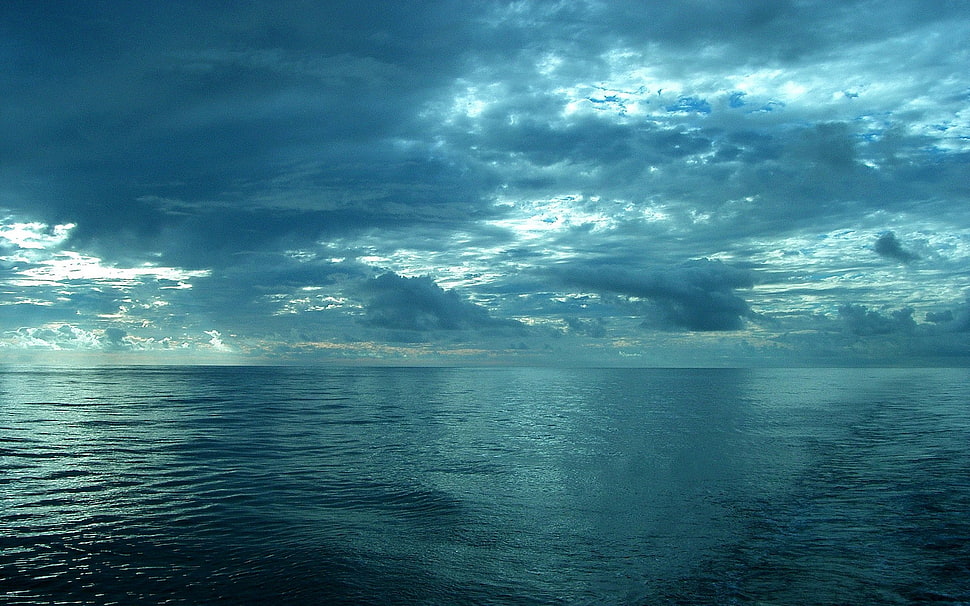 body of water, sea, sky, horizon, clouds HD wallpaper