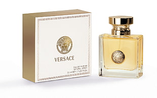 Versace fragrance glass bottle with box
