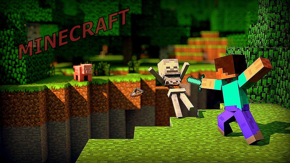 Minecraft digital wallpaper, Minecraft HD wallpaper