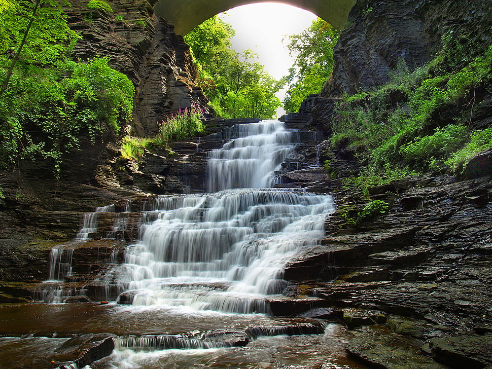 waterfalls HD wallpaper