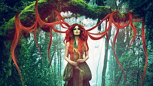 Poison Ivy, fantasy art HD wallpaper
