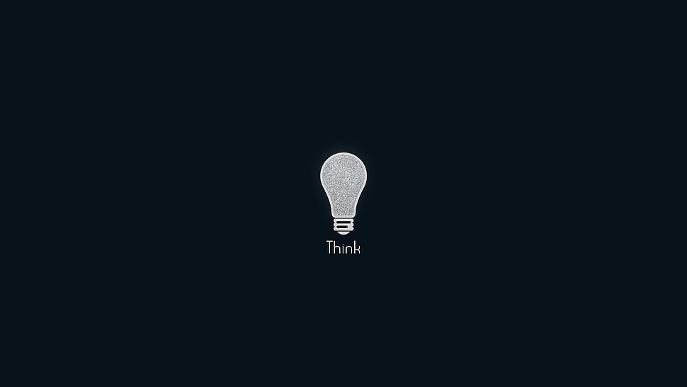white light bulb illustration HD wallpaper