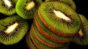 green kiwi fruit, photography, food, fruit, kiwi (fruit) HD wallpaper