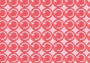 red and white poster