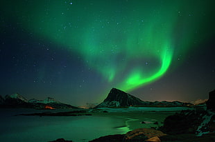 Aurora Borealis, aurorae, nature, landscape