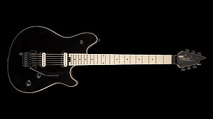 black electric guitar, guitar, electric guitar, EVH, EVH Wolfgang HD wallpaper