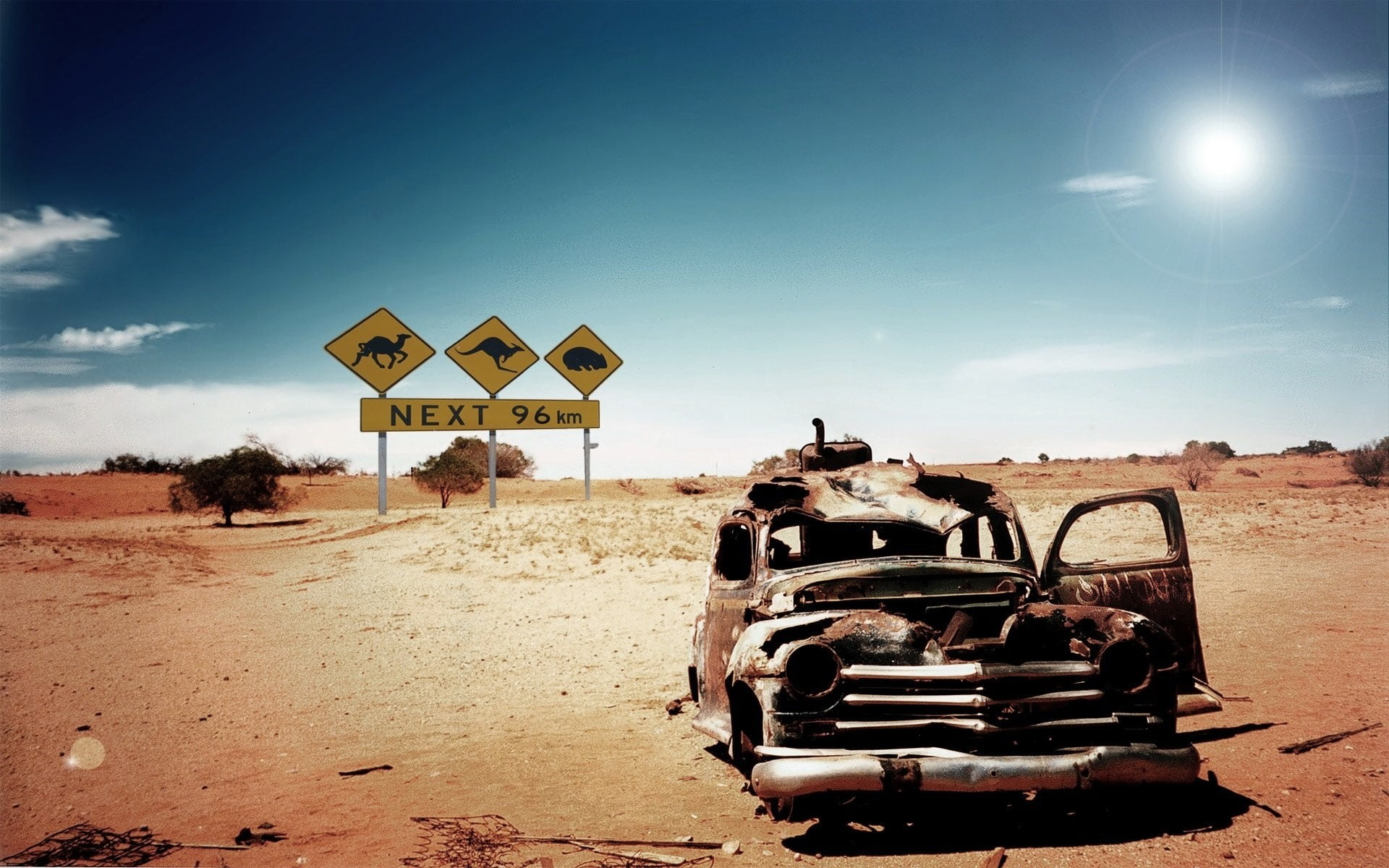 Brown car, car, desert, sand, rust HD wallpaper | Wallpaper Flare