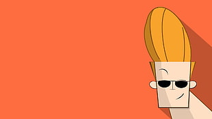 Johnny Bravo graphic wallpaper, Johnny Bravo, Cartoon Network, minimalism, cartoon HD wallpaper