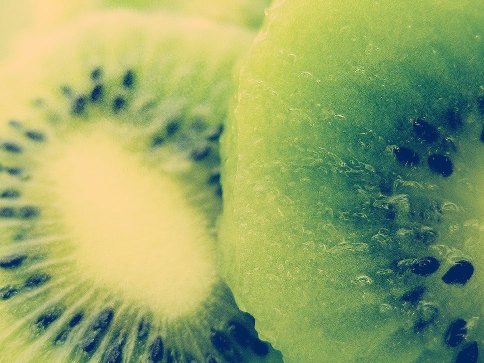 close-up photo of kiwi fruit HD wallpaper