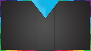 rectangular black board, minimalism, colorful, web design HD wallpaper