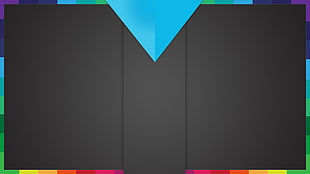 rectangular black board, minimalism, colorful, web design