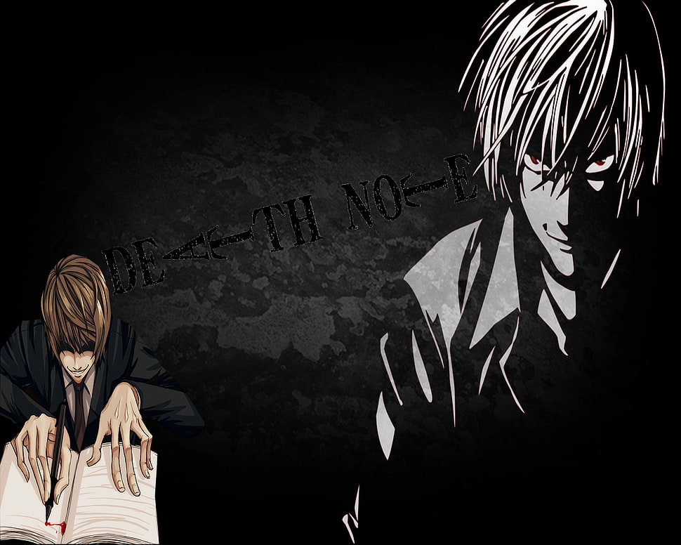 black and white zebra print textile, Death Note HD wallpaper