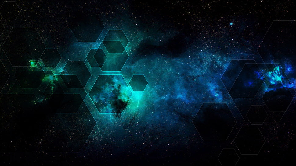 nebula wallpaper, space, geometry HD wallpaper