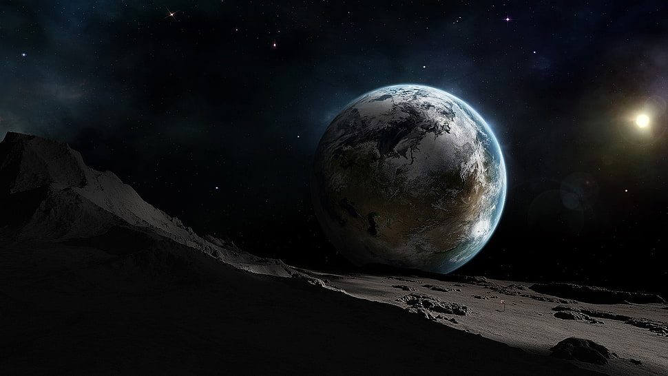 photo of earth HD wallpaper