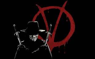 V for Vendetta digital wallpaper, V for Vendetta