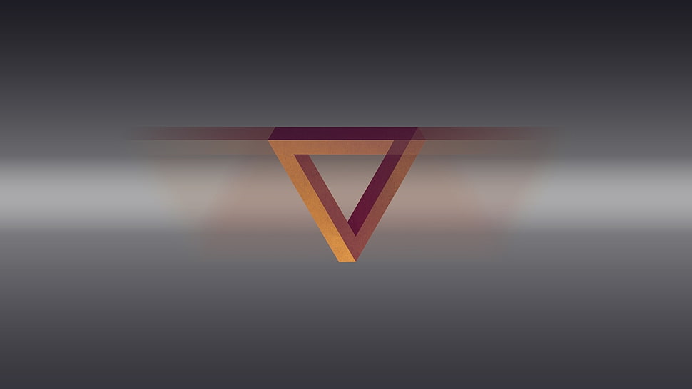 brown triangle logo HD wallpaper
